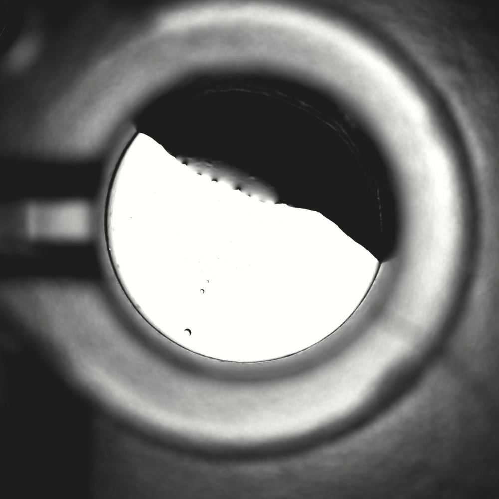Macro detail of a machined equipment housing